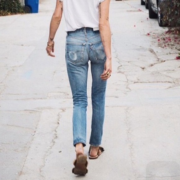 redone high waisted jeans